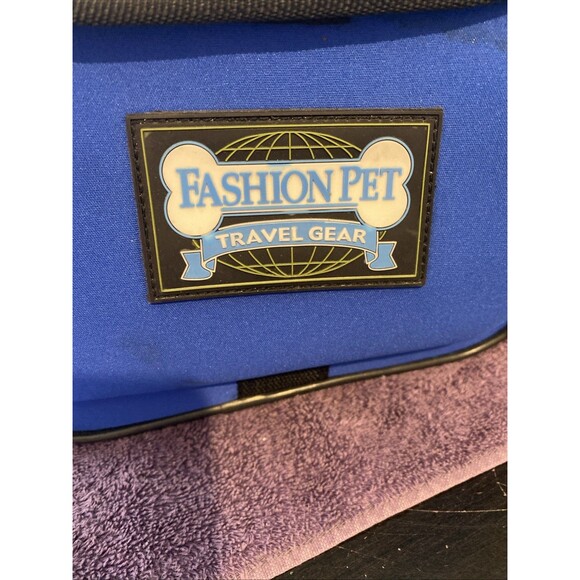Fashion Pet Travel Gear Small‎ Dog Cat Carrier Blue Pre Owned - Picture 2 of 11